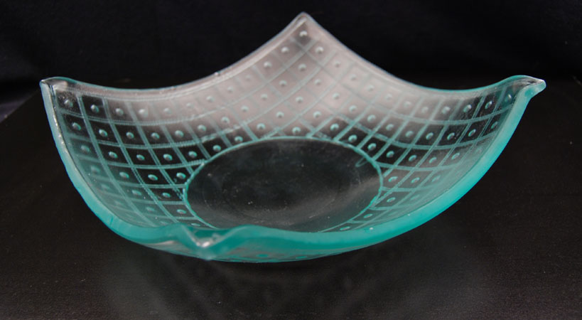 Carved Glass Bowl