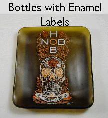Bottles with Enamel Labels