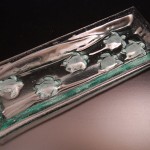 Recycled window glass turtle plate
