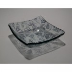 Recycled window glass bowl