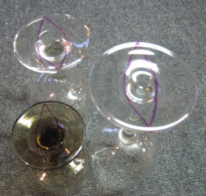 Fusing wine glasses