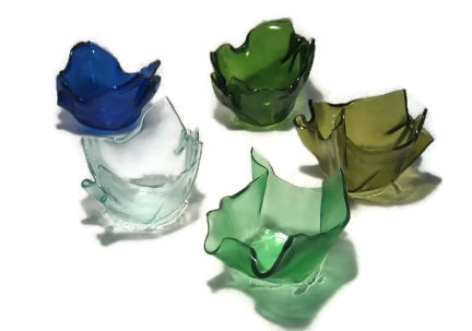 Bottle Glass Votives