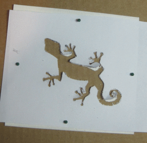 Cut the fiber paper layer of kiln carving pattern