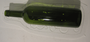 kiln carved bottle