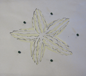 Kiln carving pattern for bottle glass
