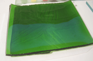 fusing champagne bottle glass