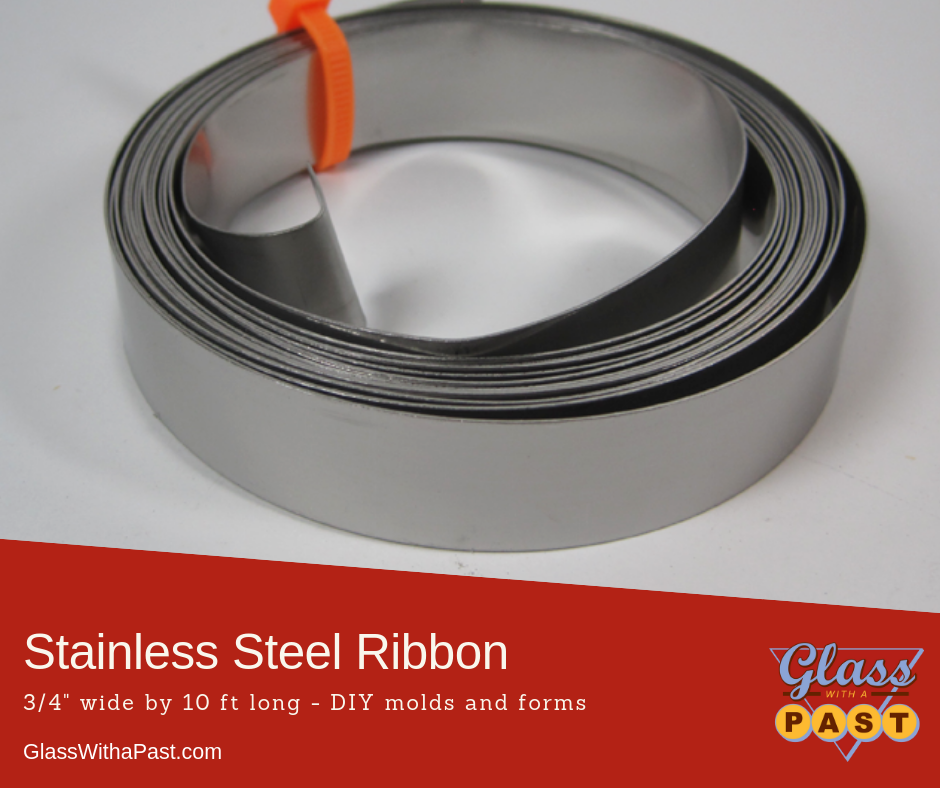 Stainless Steel Ribbon 3/4" wide Glass With A Past