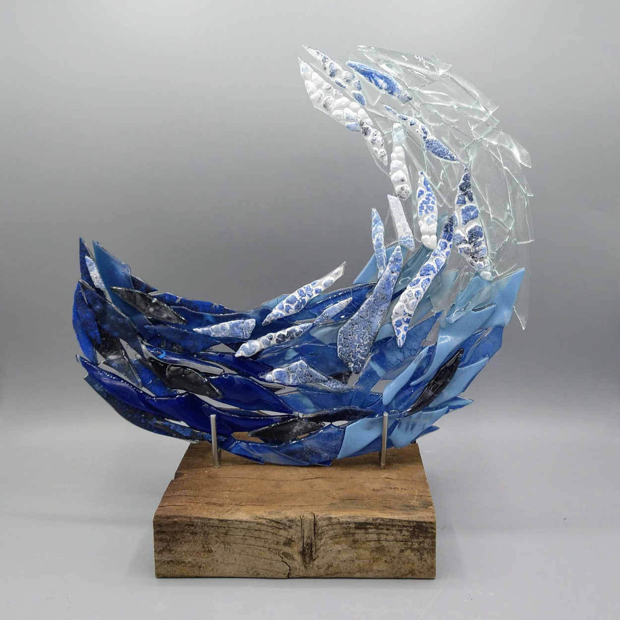 Rustic Wood Display Stand Square - Glass With A Past