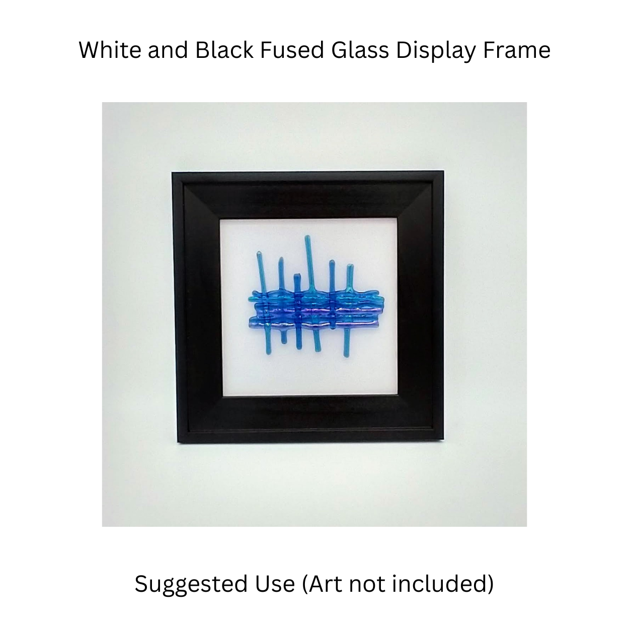 White Fused Glass Display Frame - Glass With A Past